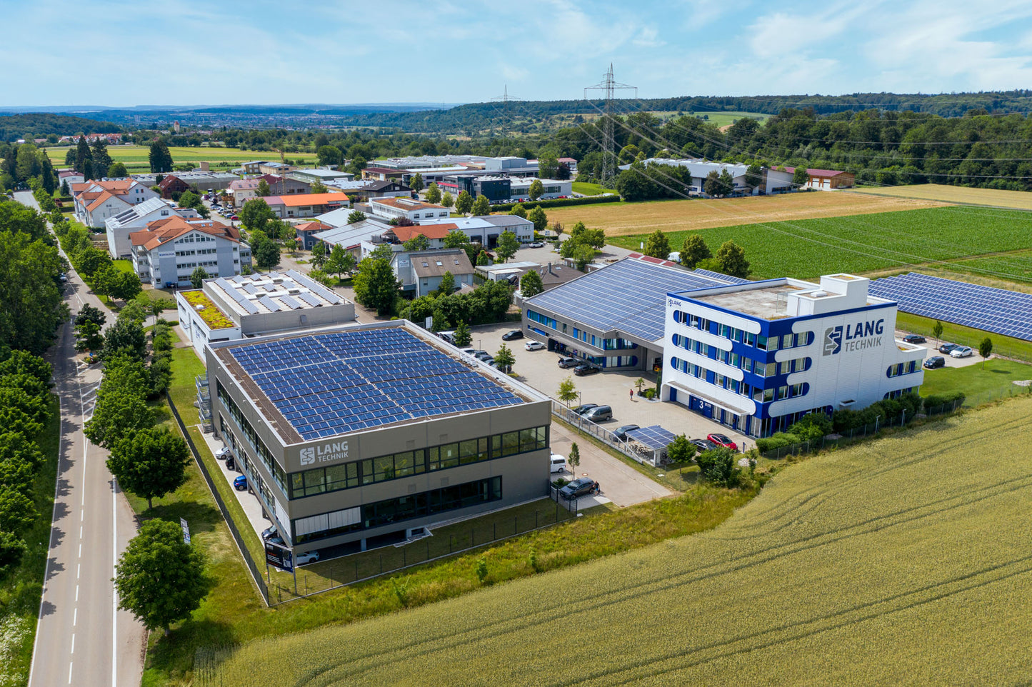 LANG Technik: Luftaufnahme Firmensitz